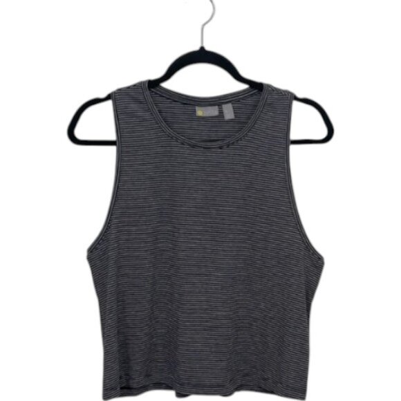 Zella 'Work For It' black and white stripe tank top size S - Picture 4 of 8